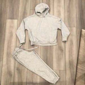 Grey Fabletics Comfy Sweatsuit XS (fits a S)